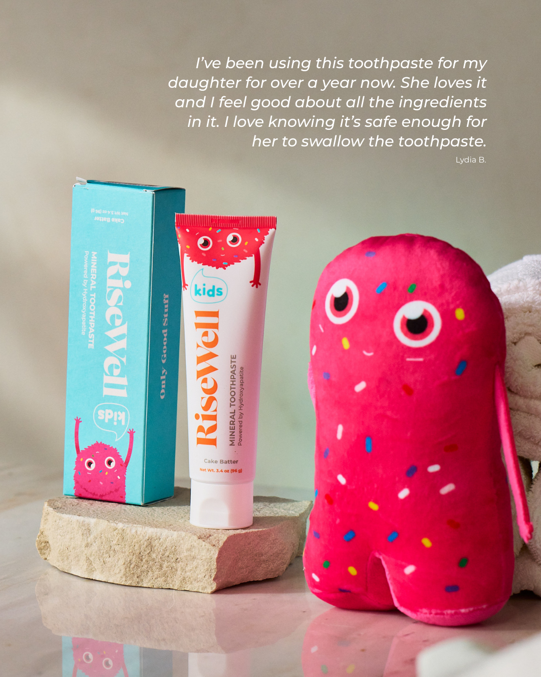 RiseWell Mineral Toothpaste Kids, Cake Butter 96g — foto 5