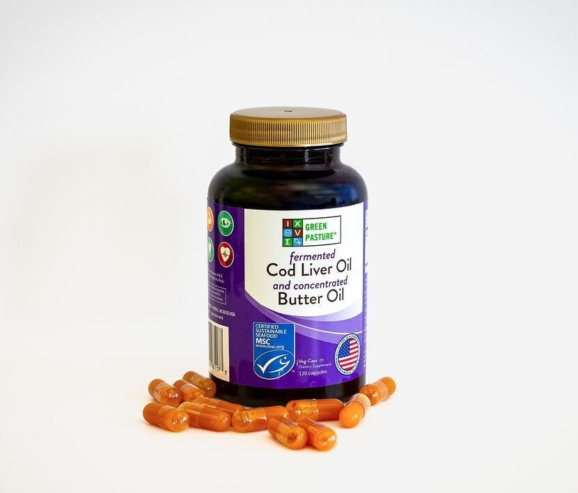 Green Pasture, Fermented Cod Liver Oil & Concentrated Butter Oil Blend, 120 Capsule