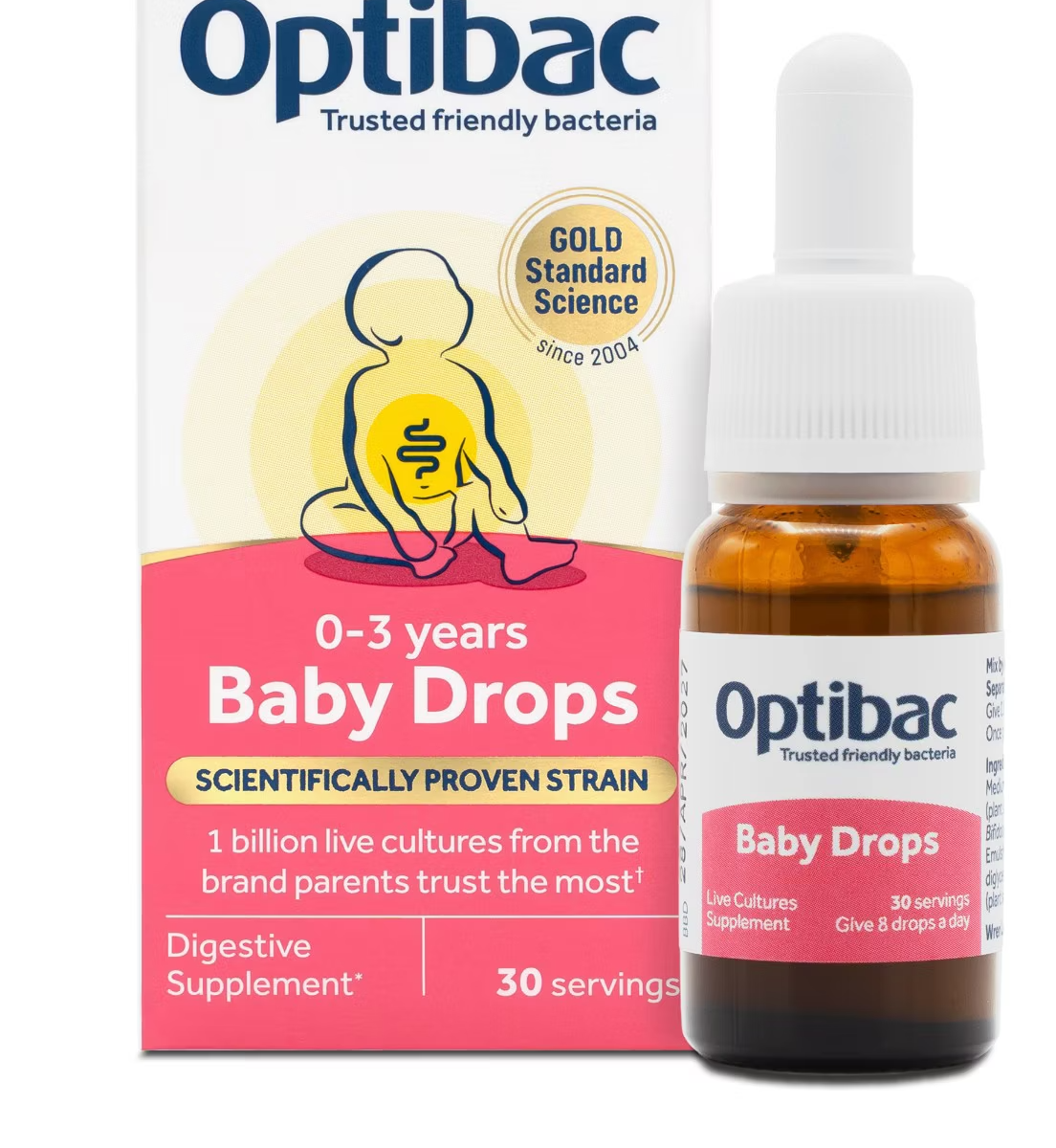 Optibac, Baby Drops Gut Supplement, 0-3 years, 10ml